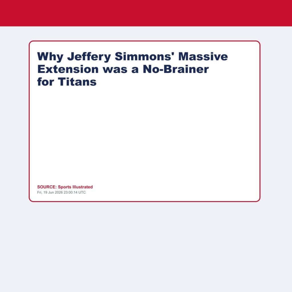 Why Jeffery Simmons’ Massive Extension was a No-Brainer for Titans