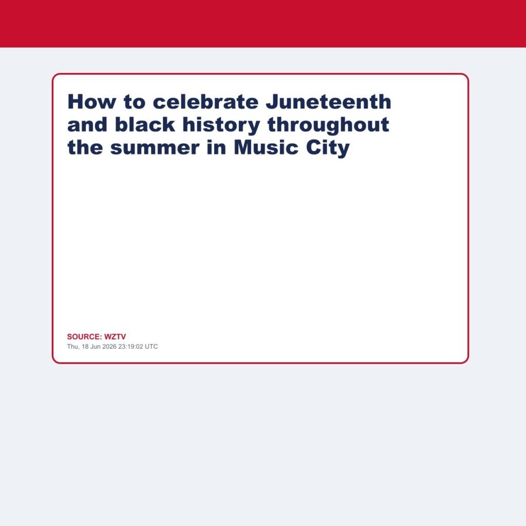How to celebrate Juneteenth and black history throughout the summer in Music City