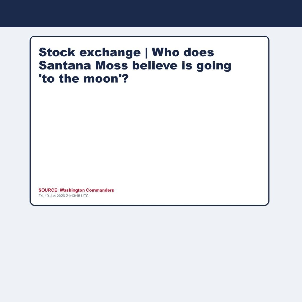 Stock exchange | Who does Santana Moss believe is going ‘to the moon’?