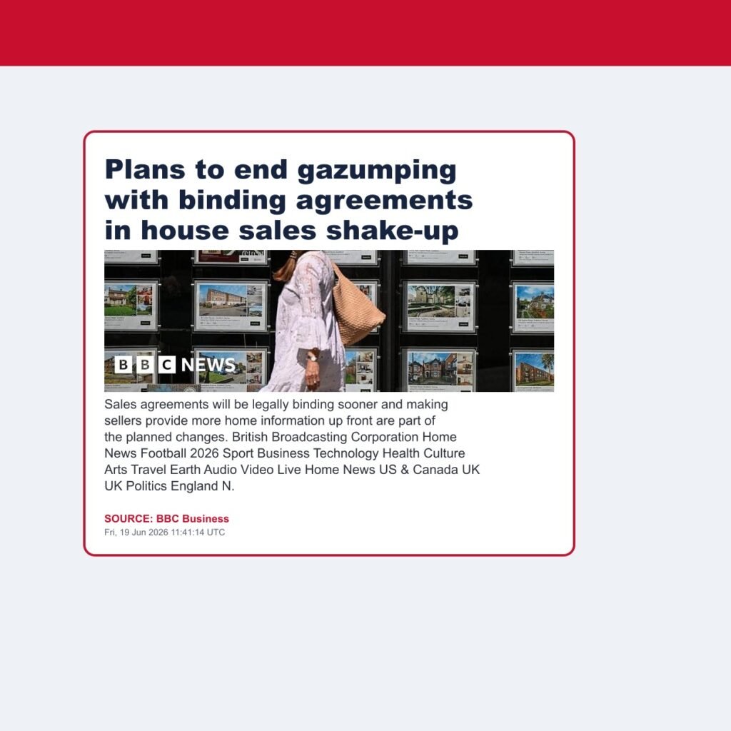 Plans to end gazumping with binding agreements in house sales shake-up