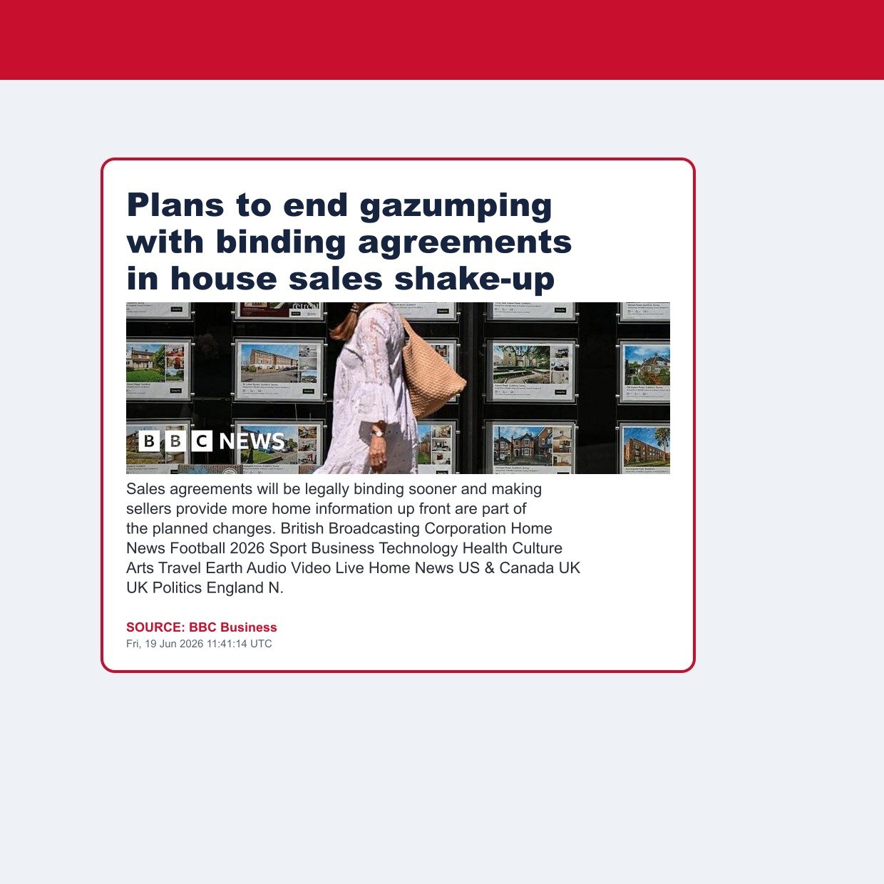 Plans to end gazumping with binding agreements in house sales shake-up