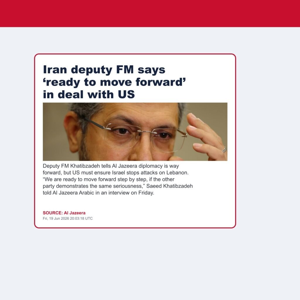 Iran deputy FM says ‘ready to move forward’ in deal with US