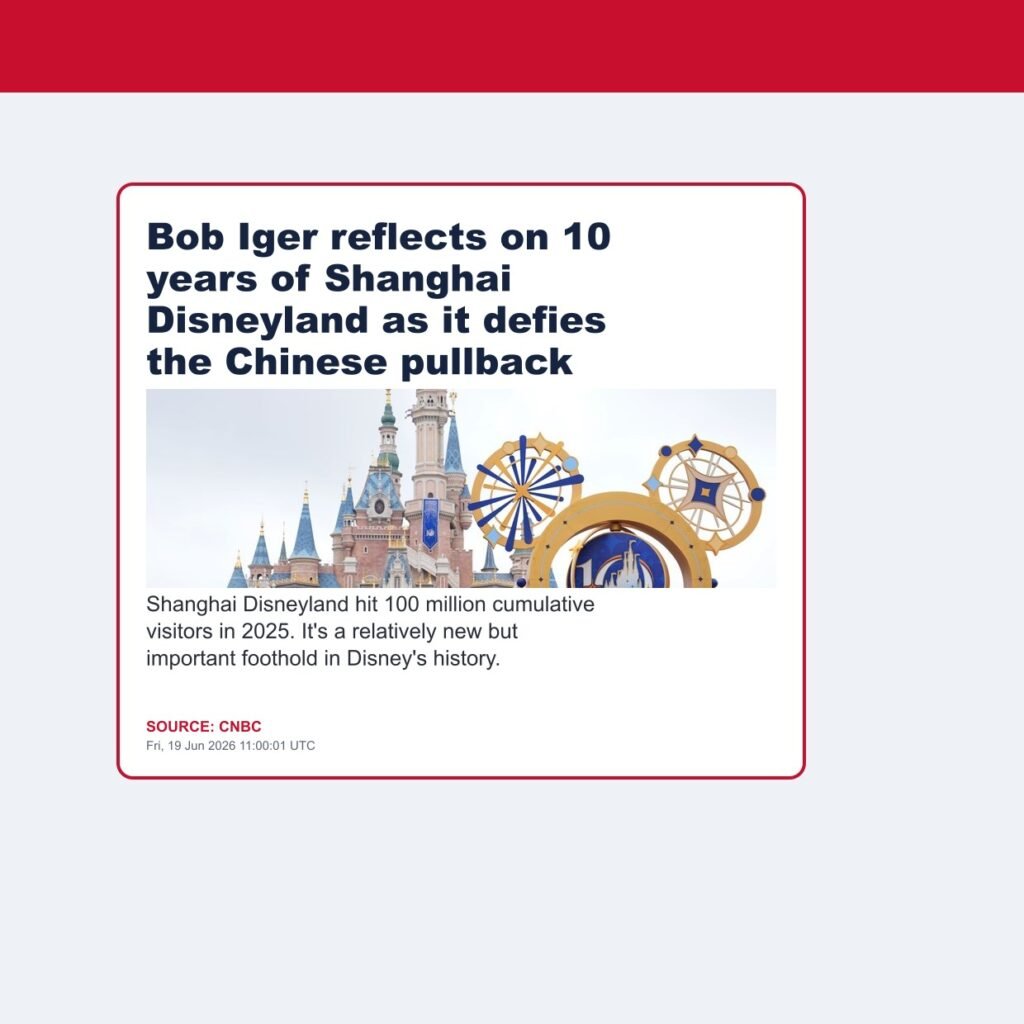 Bob Iger reflects on 10 years of Shanghai Disneyland as it defies the Chinese pullback