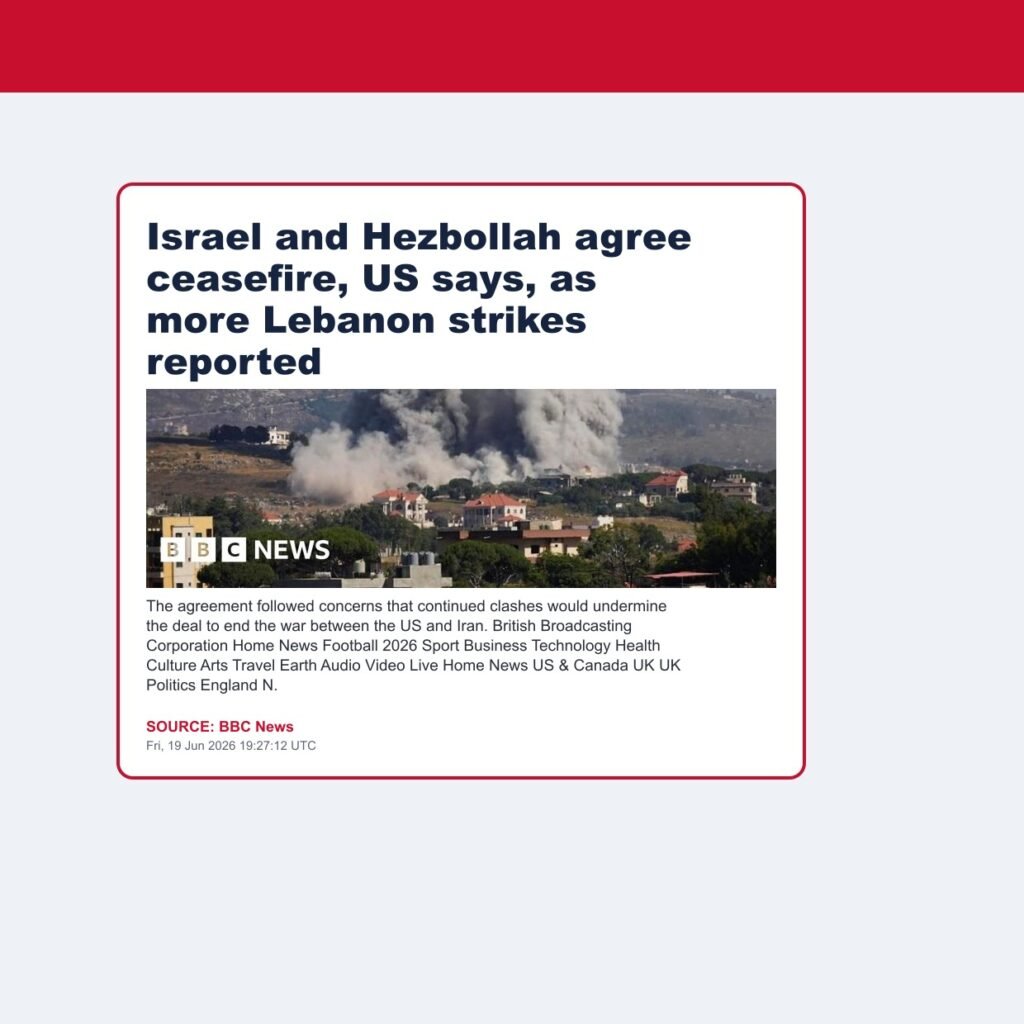 Israel and Hezbollah agree ceasefire, US says, as more Lebanon strikes reported