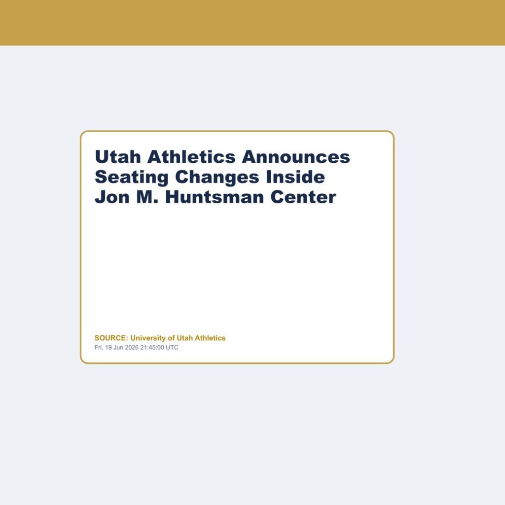 Utah Athletics Announces Seating Changes Inside Jon M. Huntsman Center