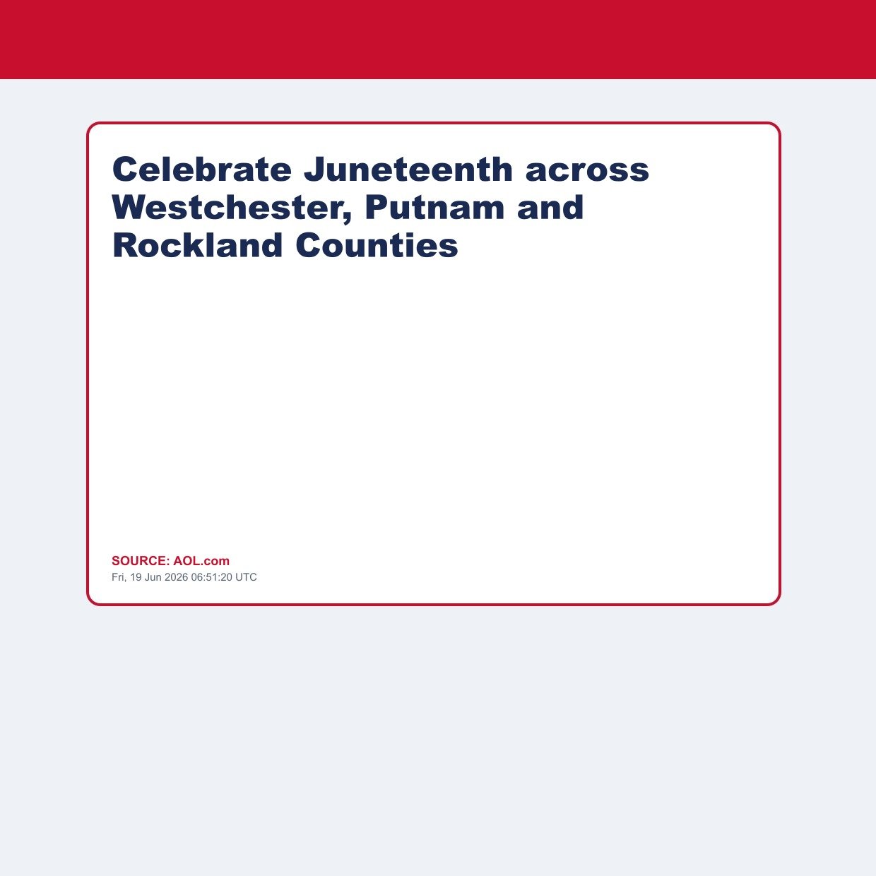 Celebrate Juneteenth across Westchester, Putnam and Rockland Counties