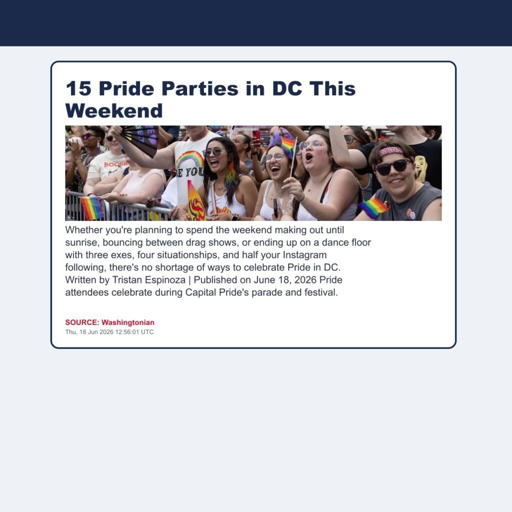 15 Pride Parties in DC This Weekend