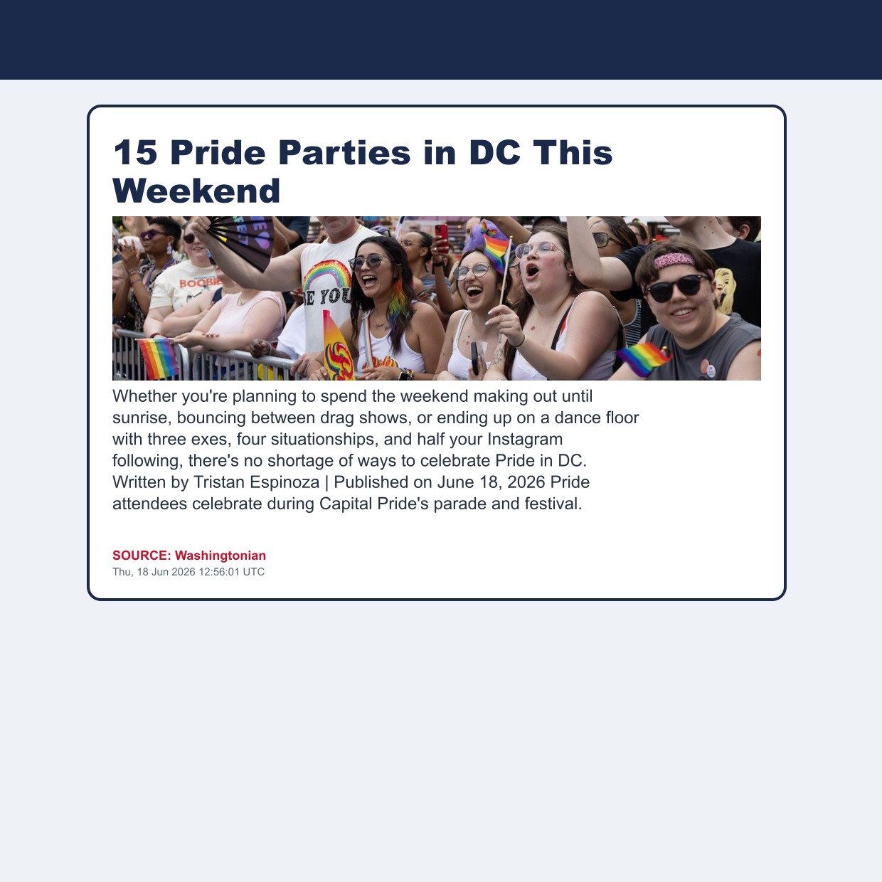 15 Pride Parties in DC This Weekend