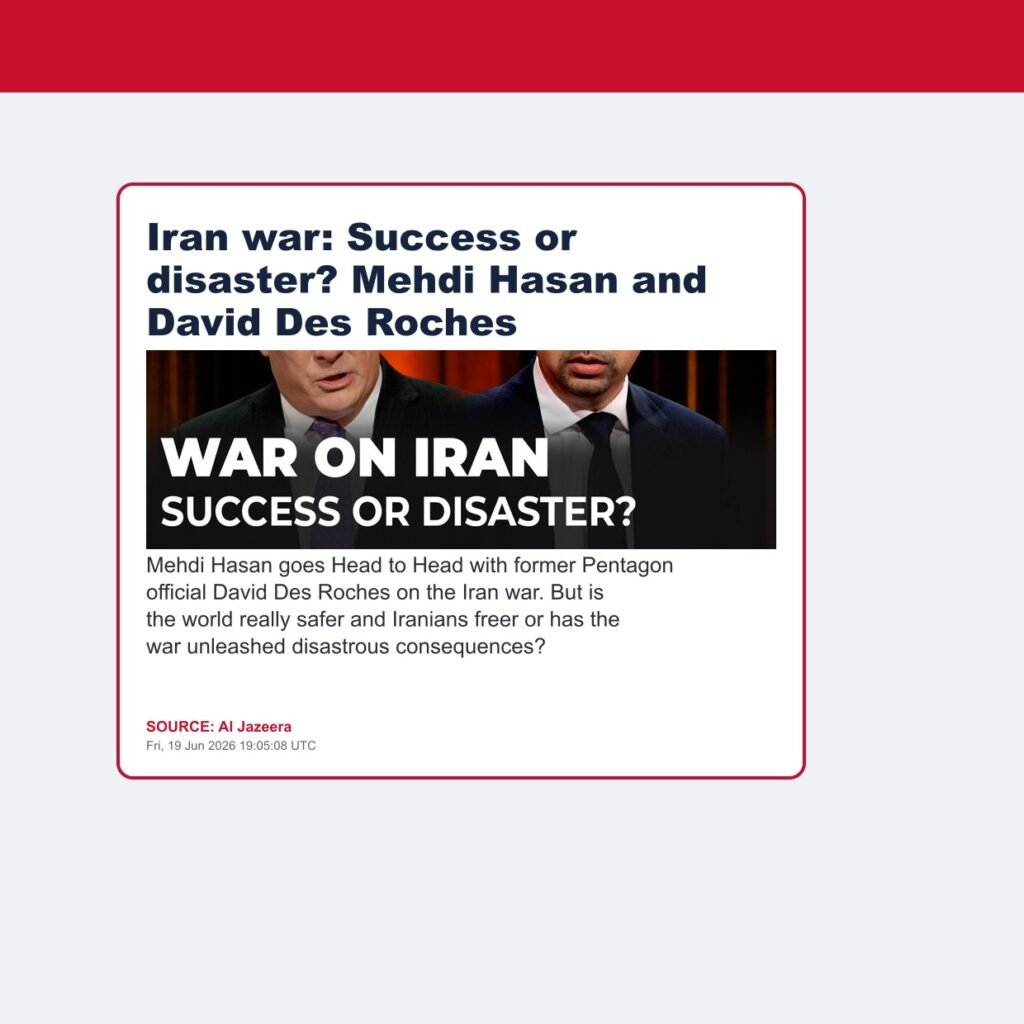 Iran war: Success or disaster? Mehdi Hasan and David Des Roches
