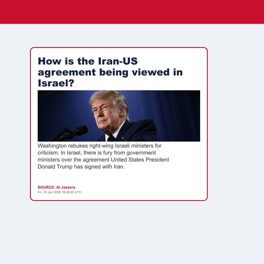 How is the Iran-US agreement being viewed in Israel?