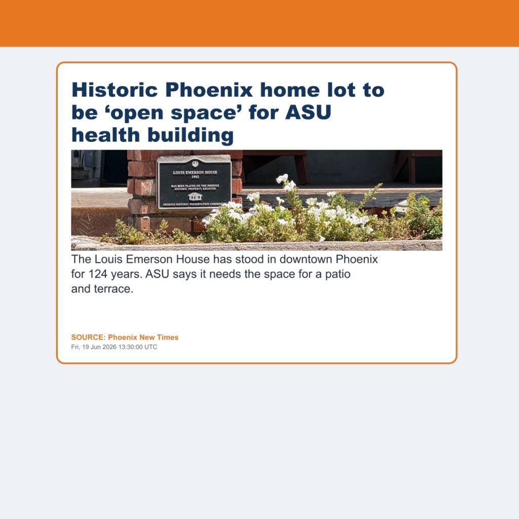 Historic Phoenix home lot to be ‘open space’ for ASU health building