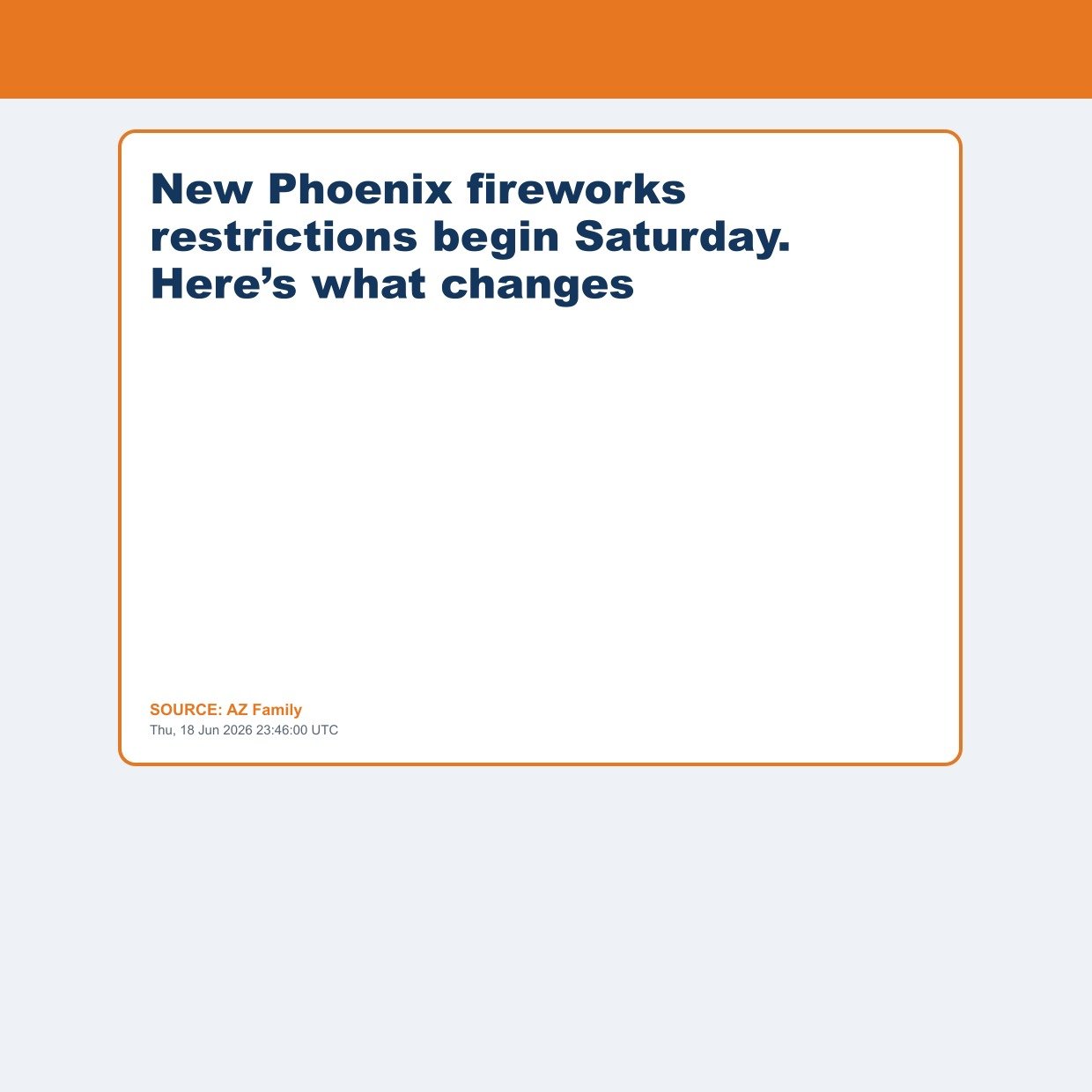New Phoenix fireworks restrictions begin Saturday. Here’s what changes