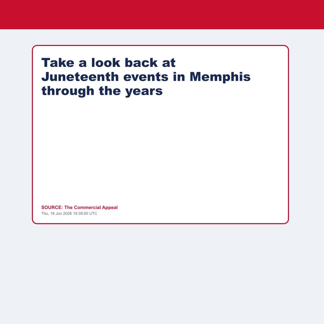 Take a look back at Juneteenth events in Memphis through the years