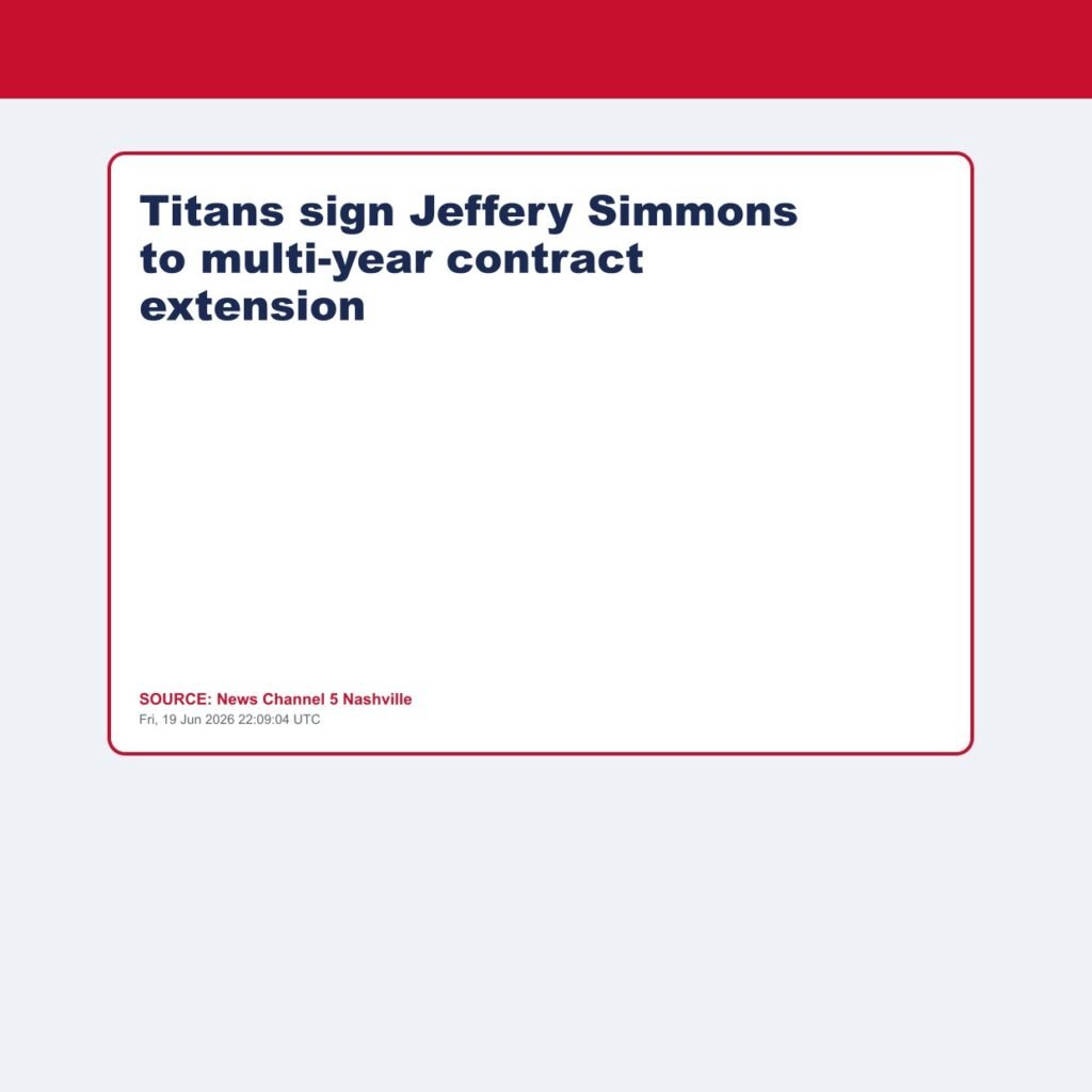 Titans sign Jeffery Simmons to multi-year contract extension