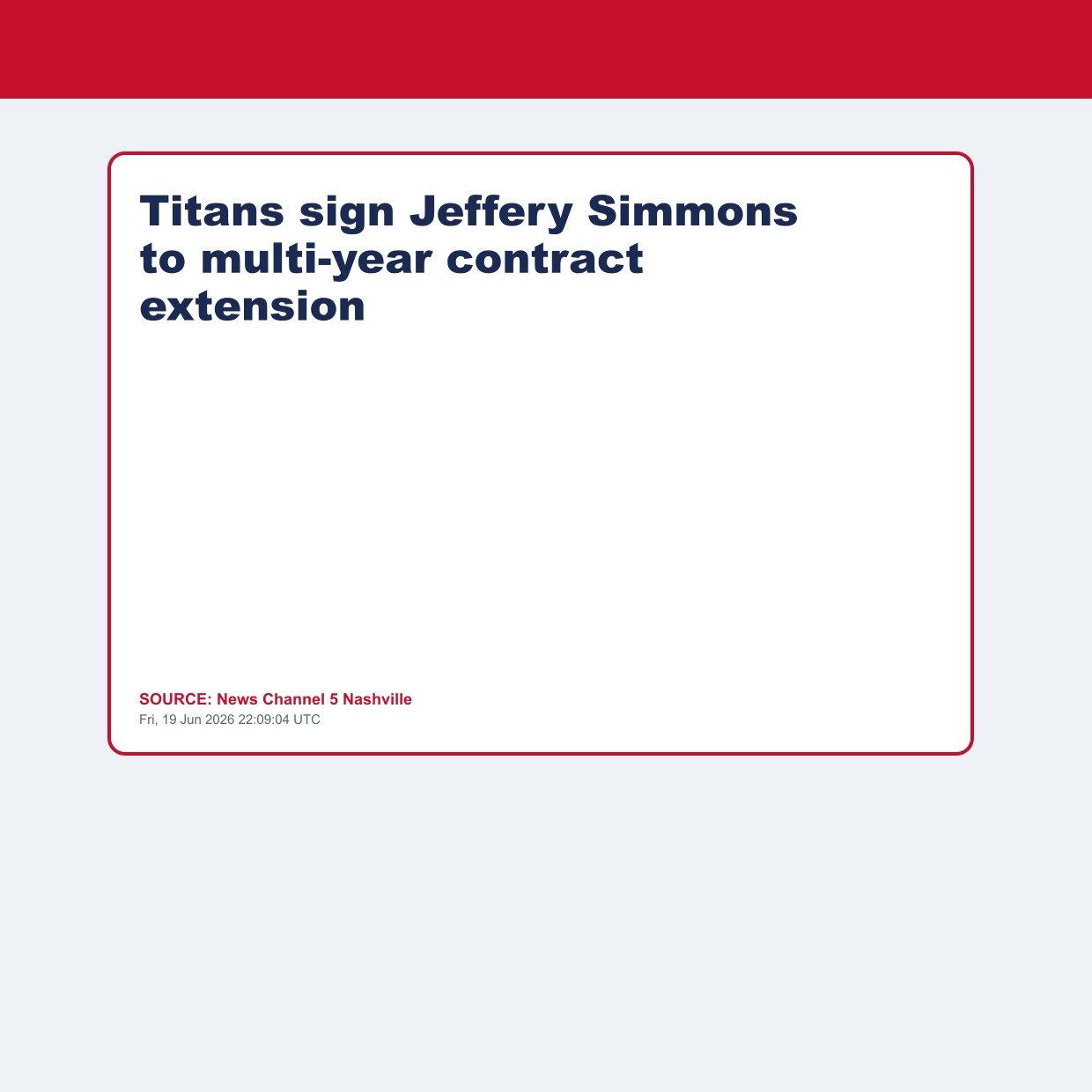 Titans sign Jeffery Simmons to multi-year contract extension