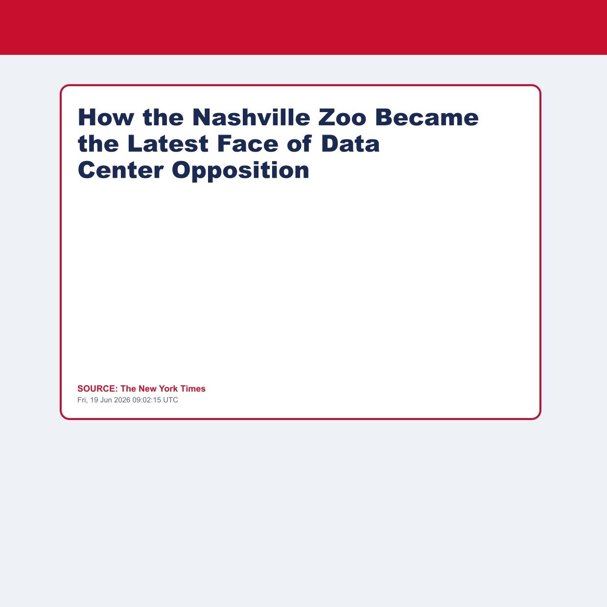 How the Nashville Zoo Became the Latest Face of Data Center Opposition