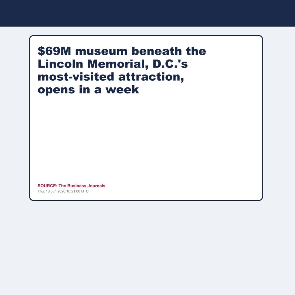 $69M museum beneath the Lincoln Memorial, D.C.’s most-visited attraction, opens in a week
