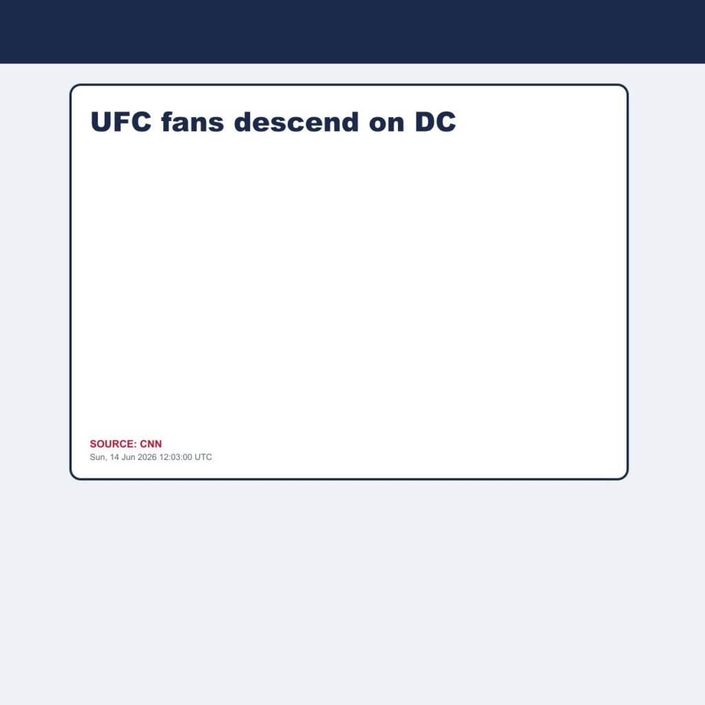 UFC fans descend on DC