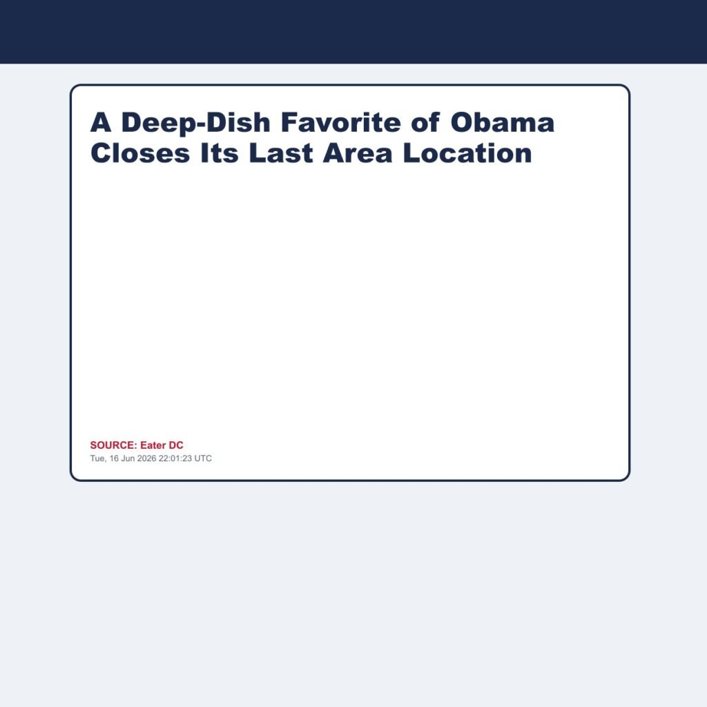 A Deep-Dish Favorite of Obama Closes Its Last Area Location