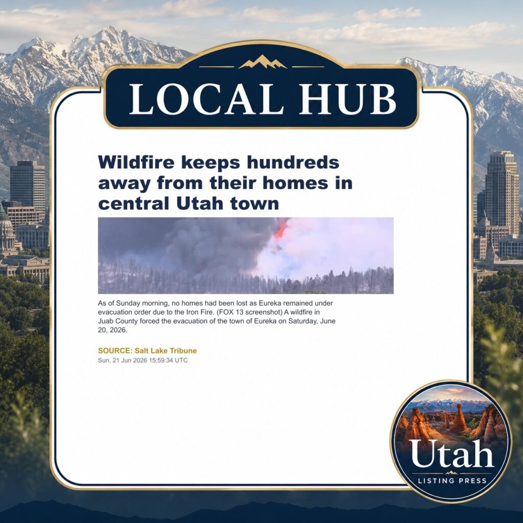 Wildfire keeps hundreds away from their homes in central Utah town