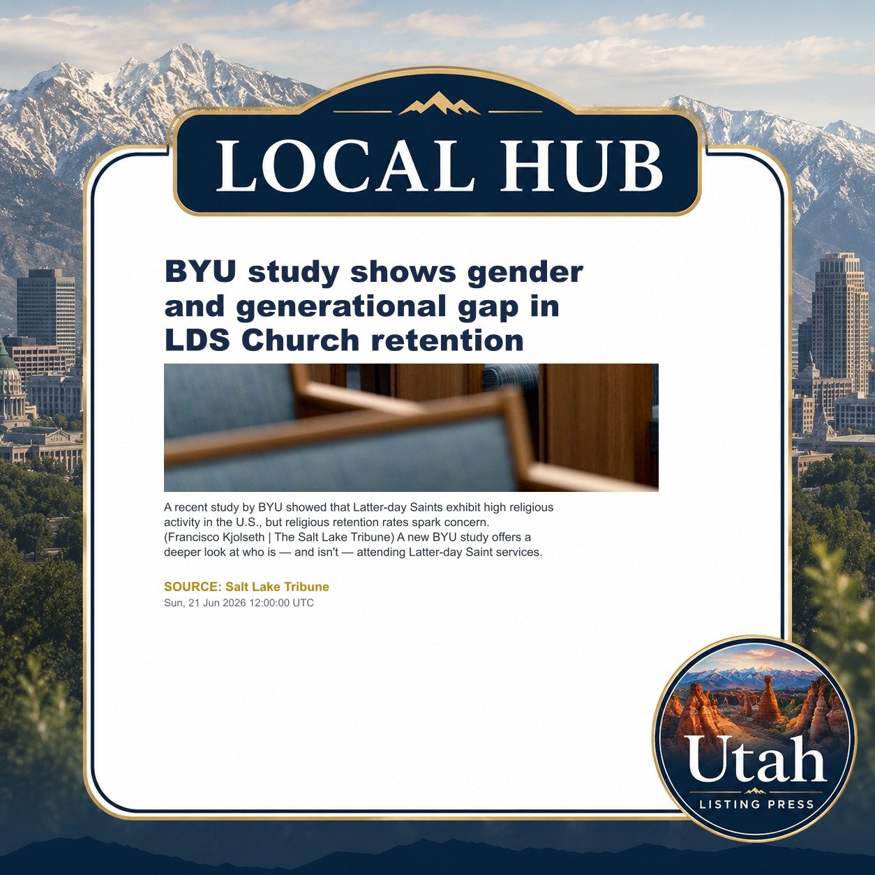 BYU study shows gender and generational gap in LDS Church retention