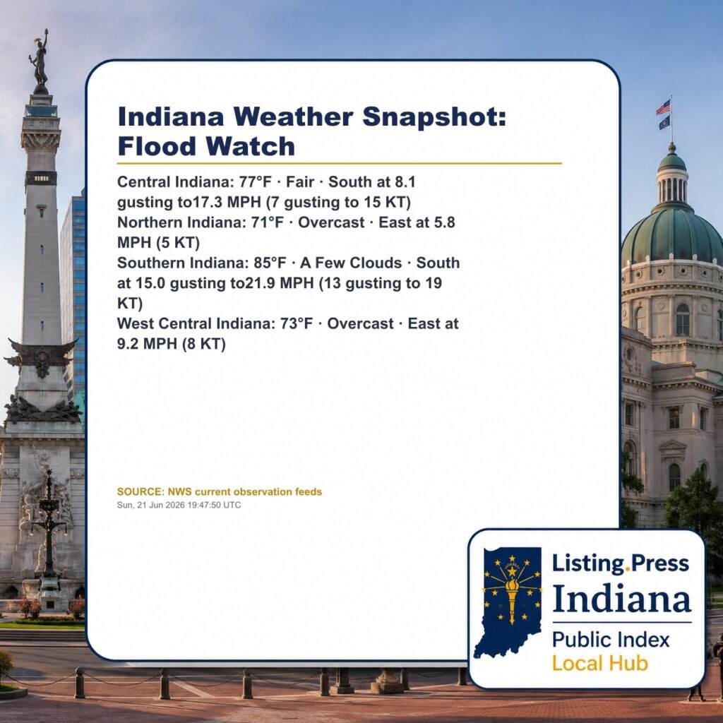 Indiana Weather Snapshot: Flood Watch