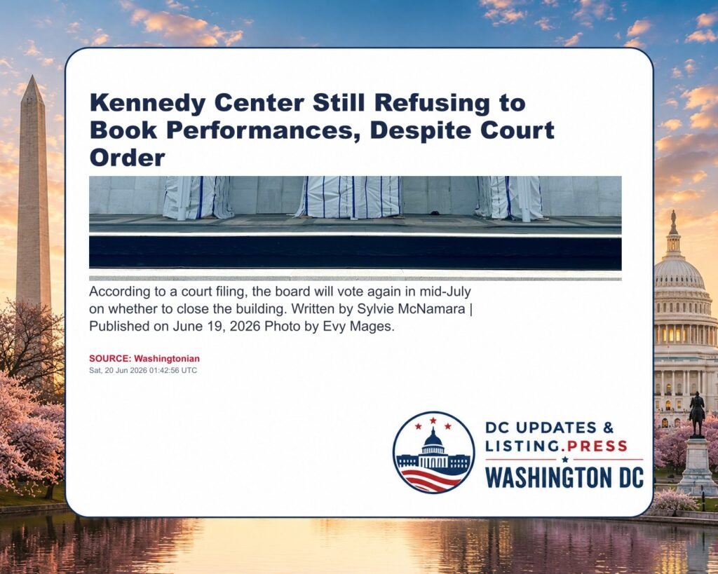 Kennedy Center Still Refusing to Book Performances, Despite Court Order