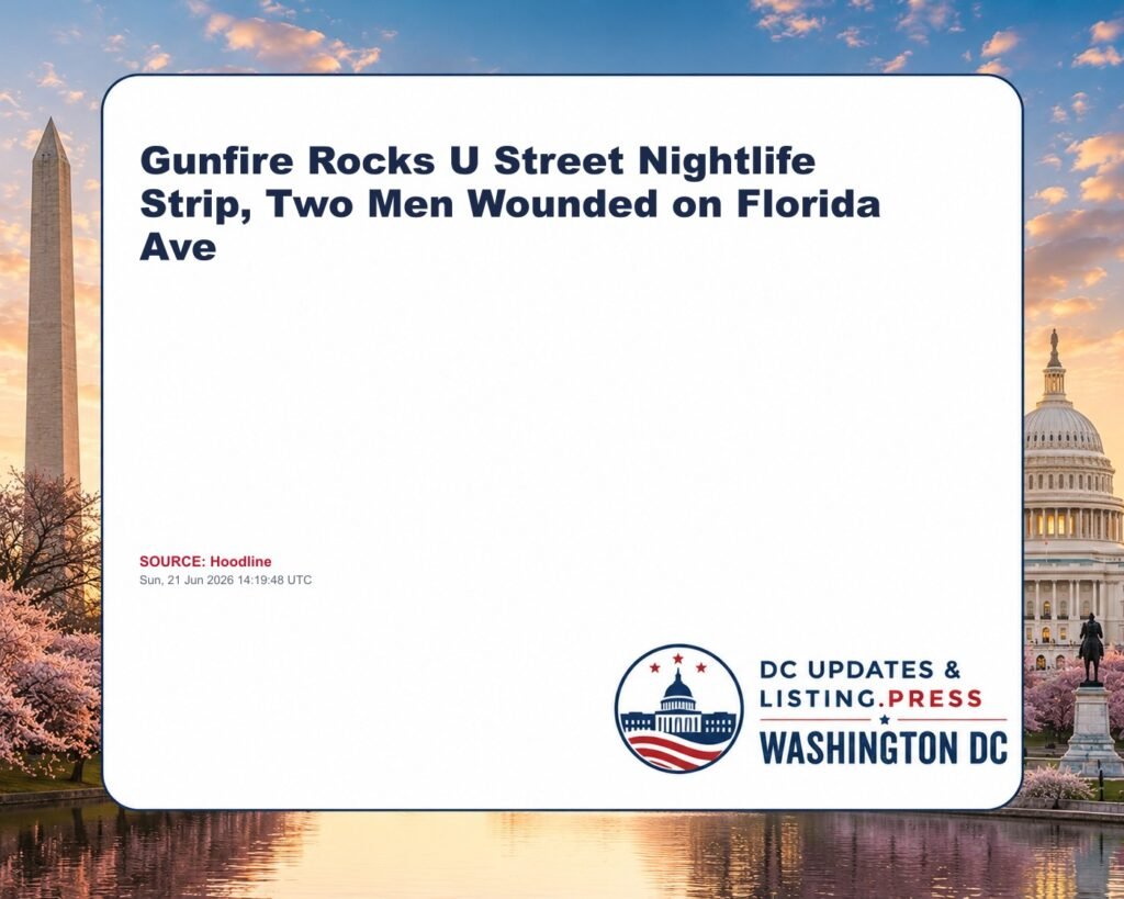 Gunfire Rocks U Street Nightlife Strip, Two Men Wounded on Florida Ave