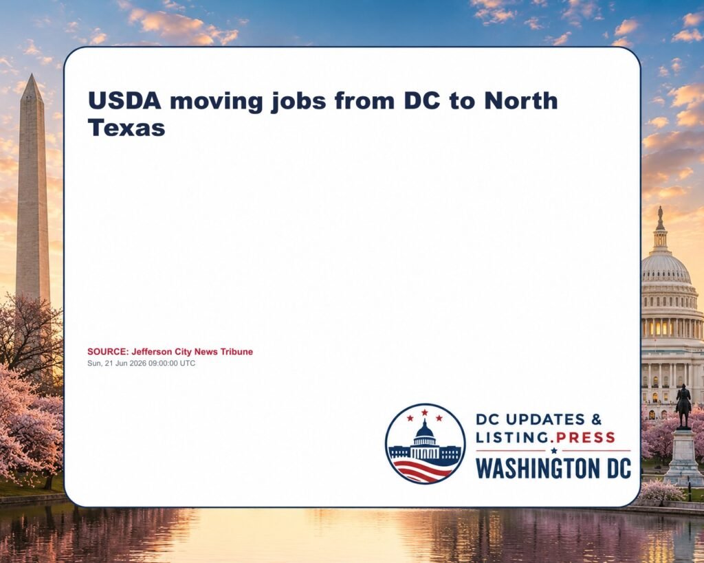 USDA moving jobs from DC to North Texas