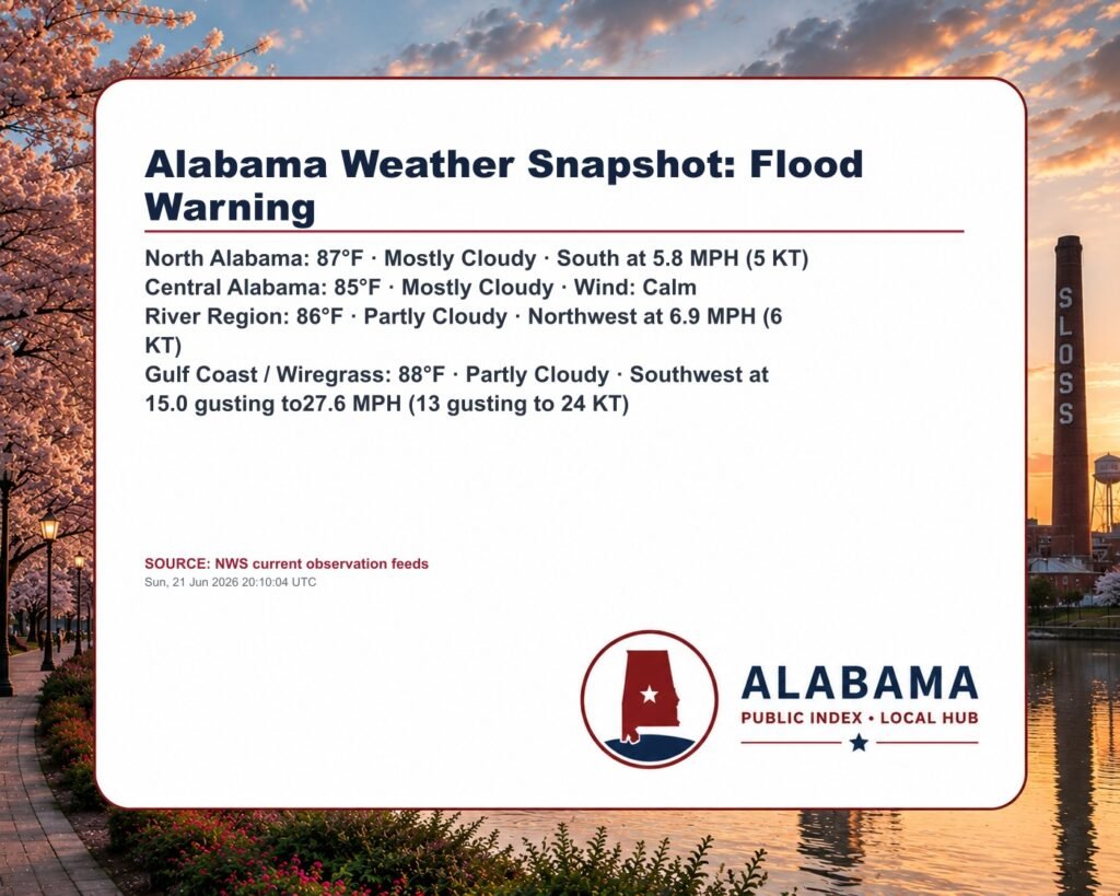 Alabama Weather Snapshot: Flood Warning