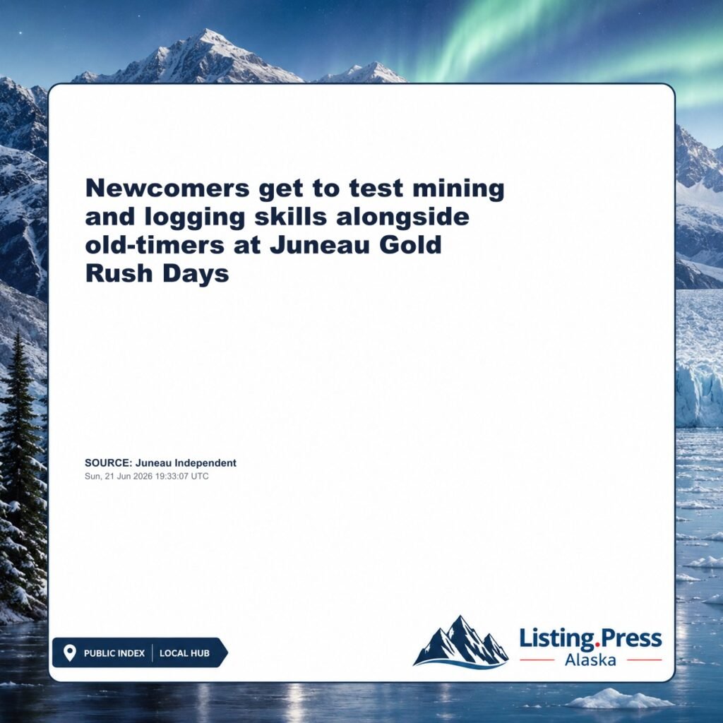 Newcomers get to test mining and logging skills alongside old-timers at Juneau Gold Rush Days