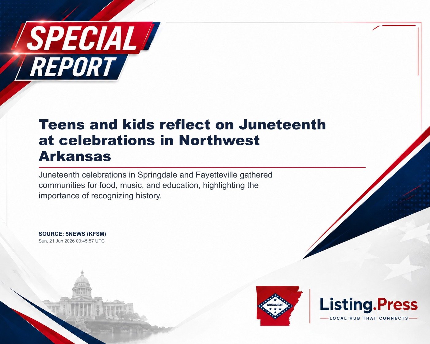 Teens and kids reflect on Juneteenth at celebrations in Northwest Arkansas