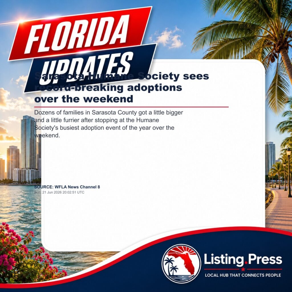 Sarasota Humane Society sees record-breaking adoptions over the weekend