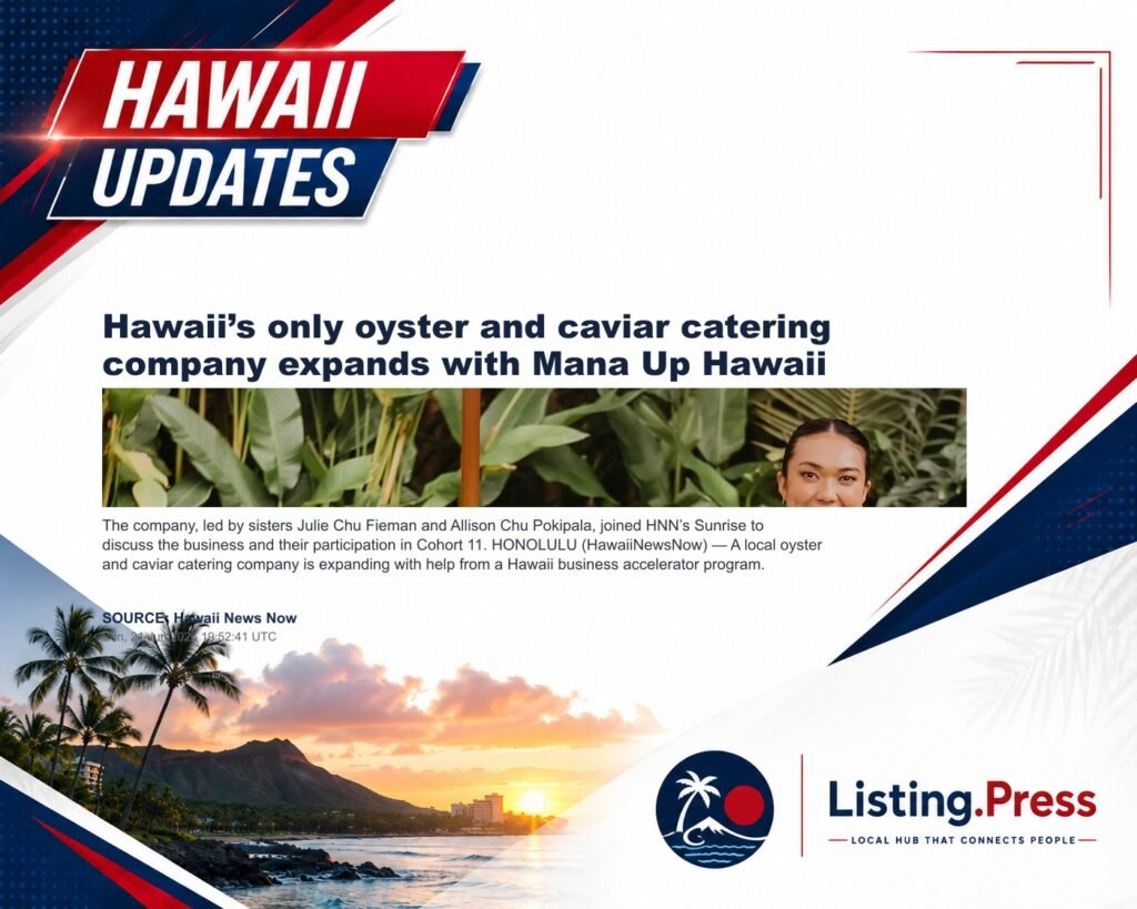 Hawaii’s only oyster and caviar catering company expands with Mana Up Hawaii