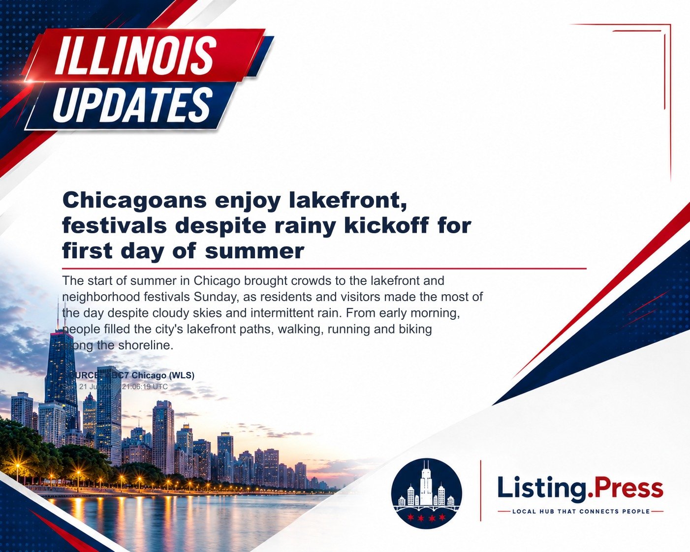 Chicagoans enjoy lakefront, festivals despite rainy kickoff for first day of summer