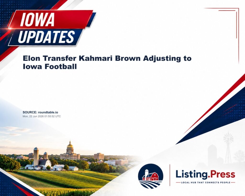 Elon Transfer Kahmari Brown Adjusting to Iowa Football