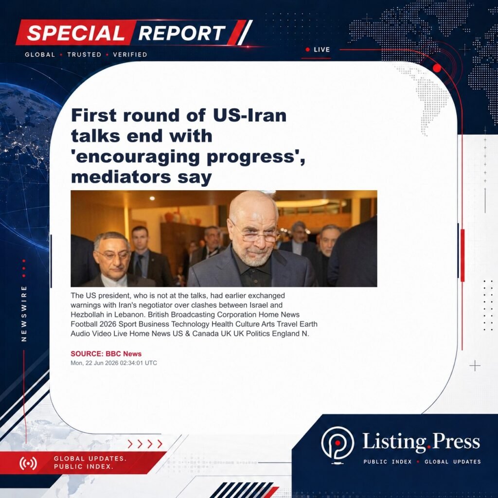 First round of US-Iran talks end with ‘encouraging progress’, mediators say