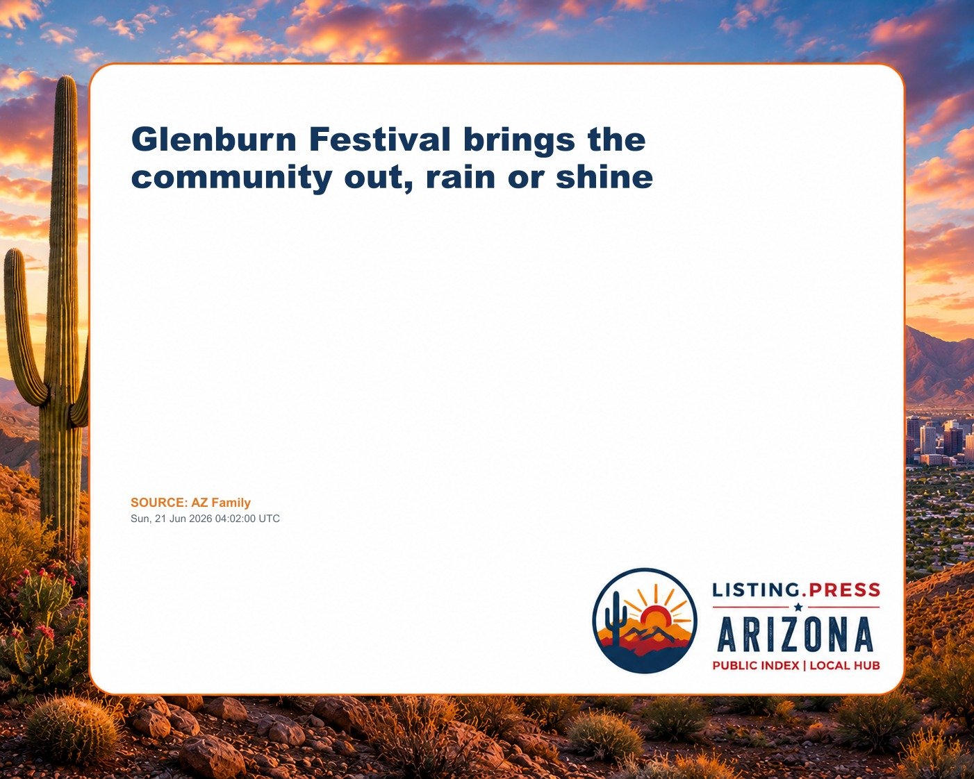 Glenburn Festival brings the community out, rain or shine