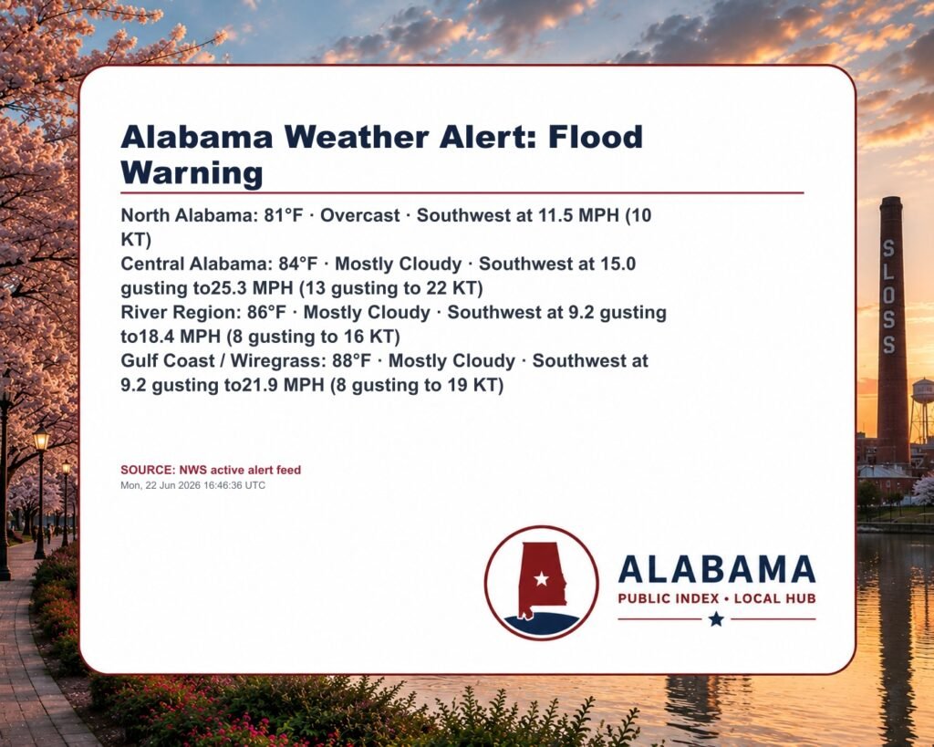 Alabama Weather Alert: Flood Warning