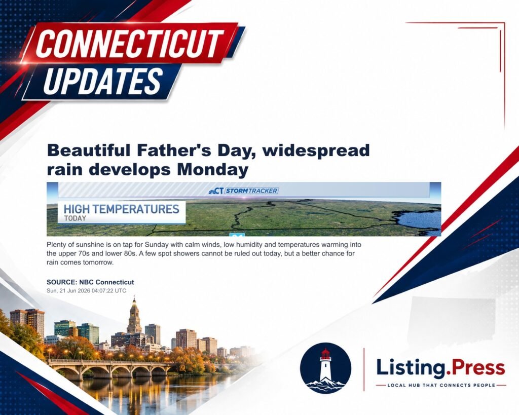 Beautiful Father’s Day, widespread rain develops Monday