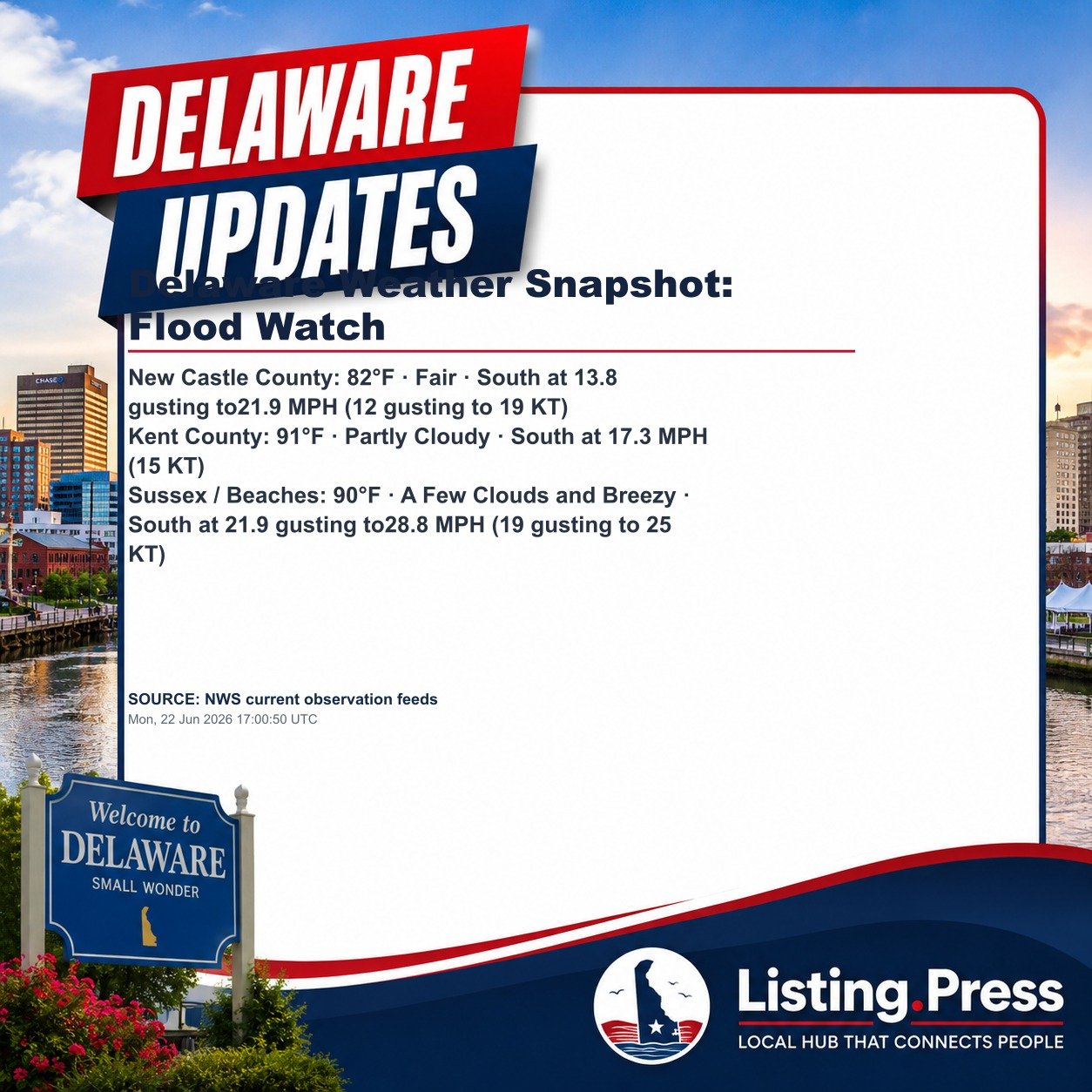 Delaware Weather Snapshot: Flood Watch