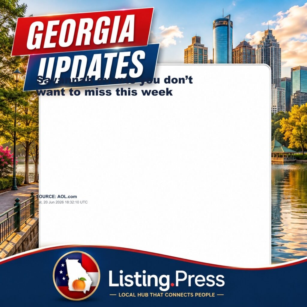 Savannah events you don’t want to miss this week