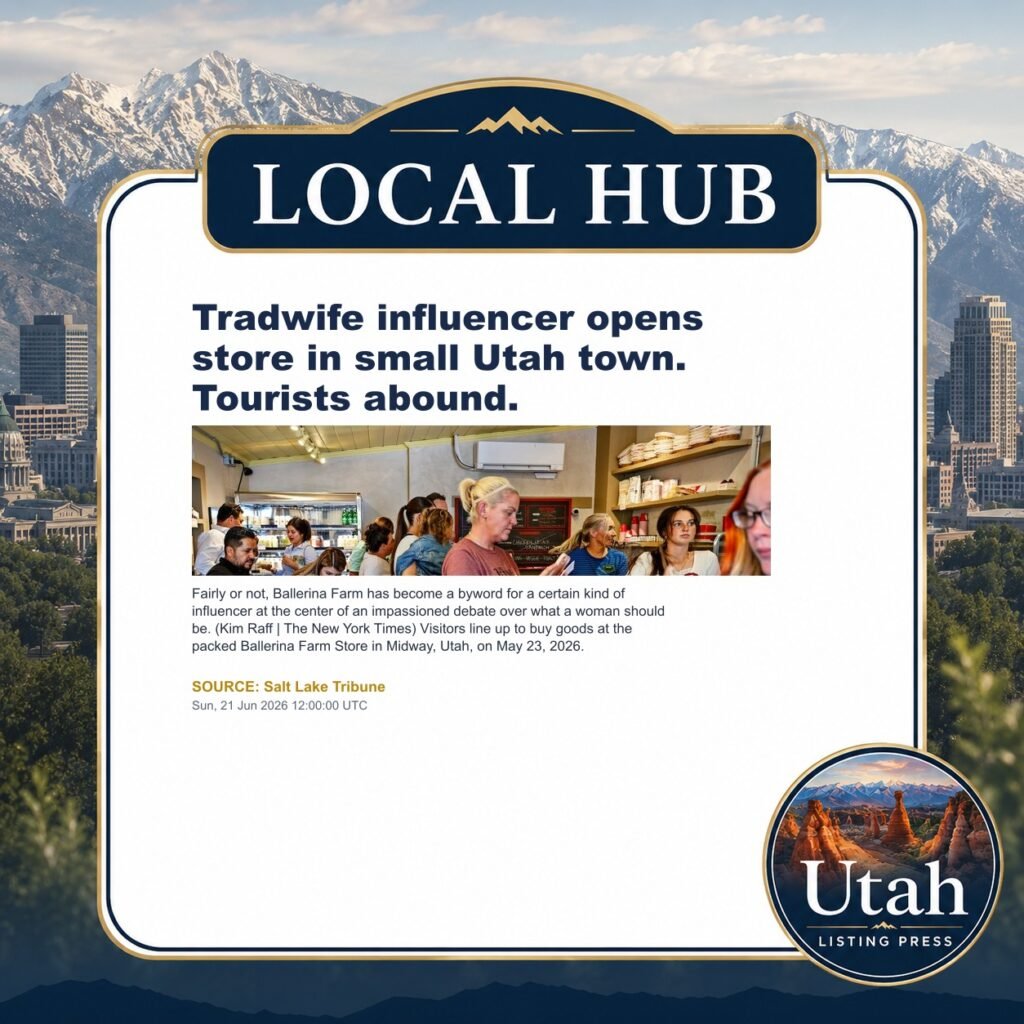 Tradwife influencer opens store in small Utah town. Tourists abound.