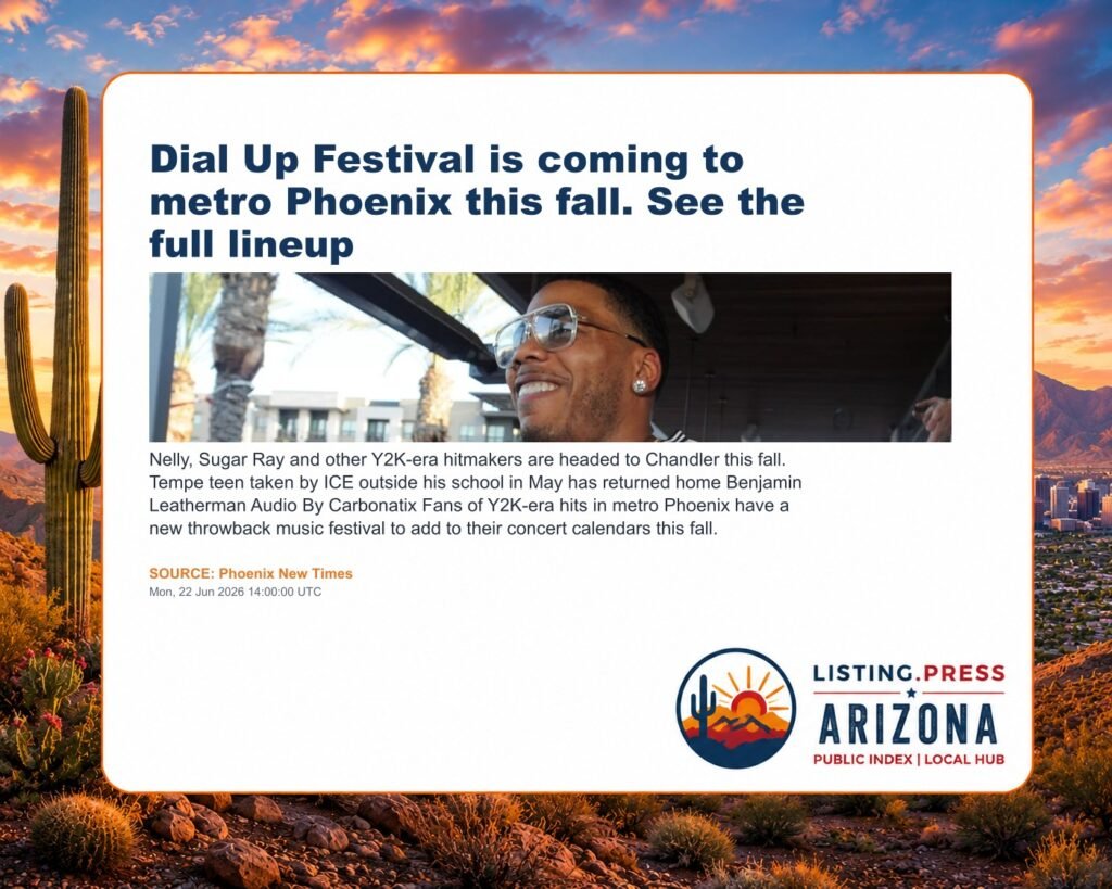 Dial Up Festival is coming to metro Phoenix this fall. See the full lineup