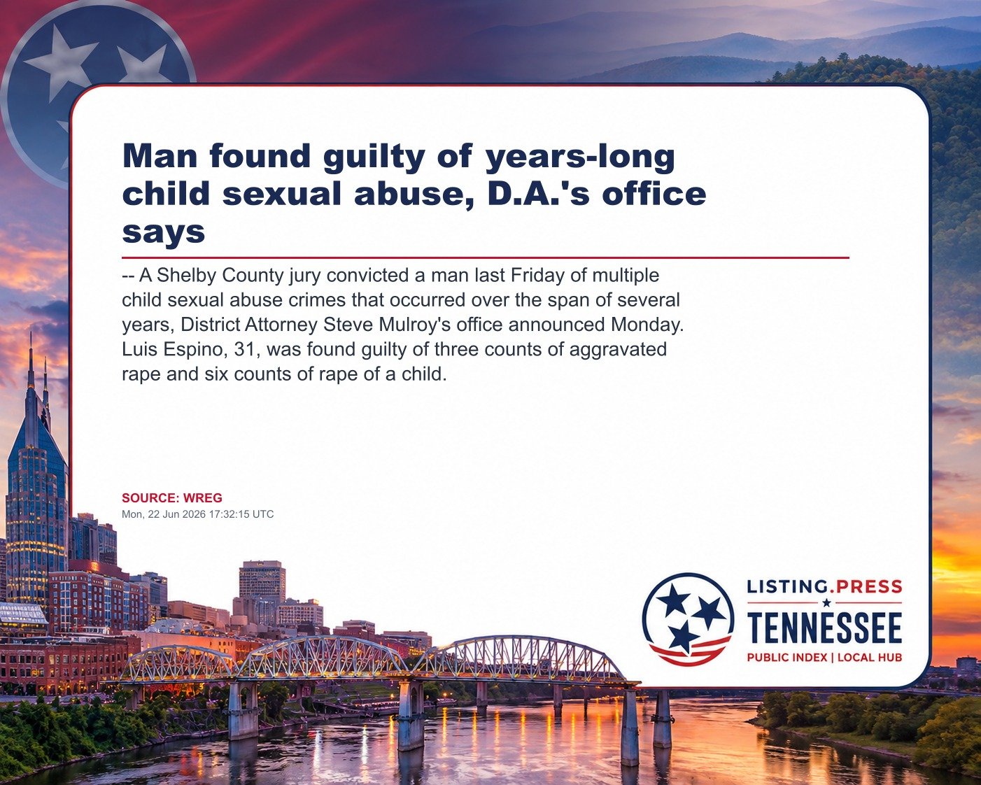 Man found guilty of years-long child sexual abuse, D.A.'s office says