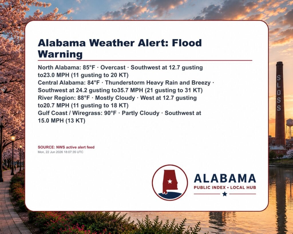 Alabama Weather Alert: Flood Warning