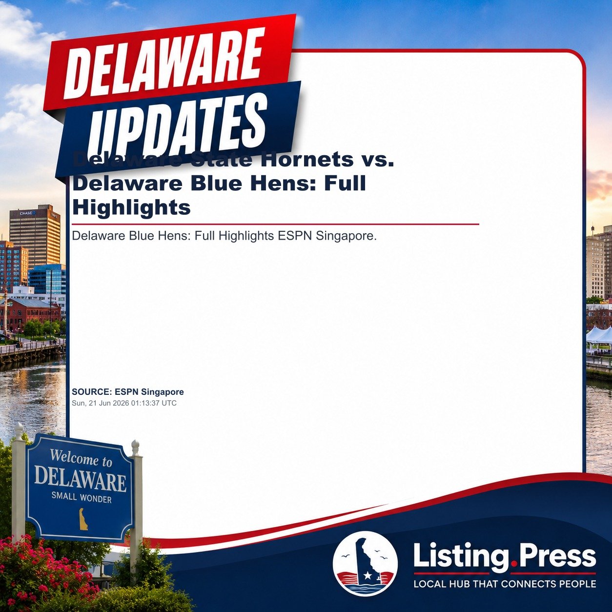 Delaware State Hornets vs. Delaware Blue Hens: Full Highlights