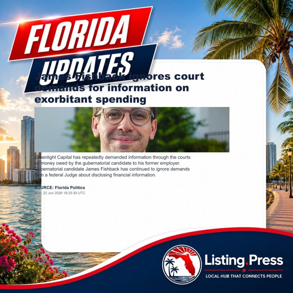 James Fishback ignores court demands for information on exorbitant spending