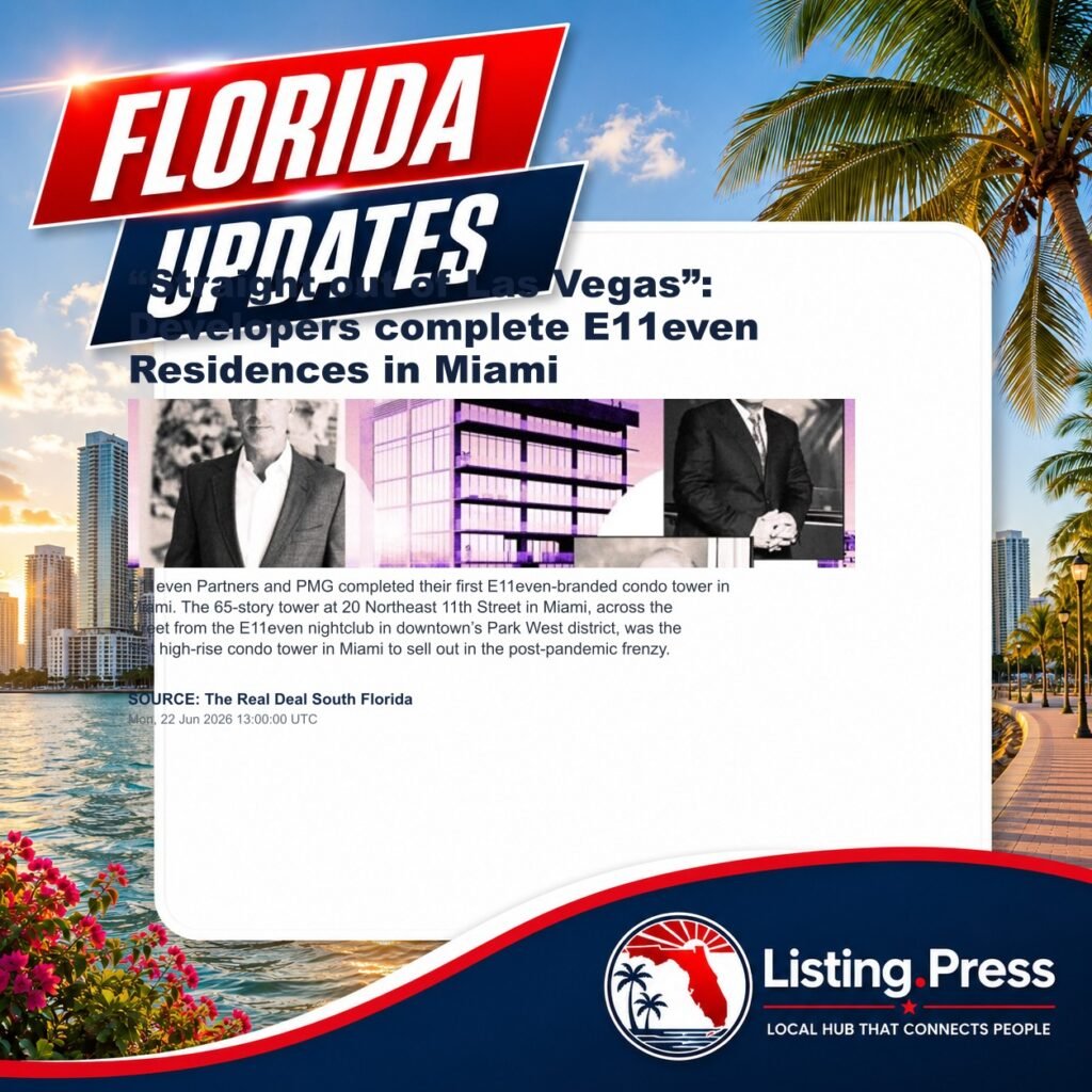 “Straight out of Las Vegas”: Developers complete E11even Residences in Miami