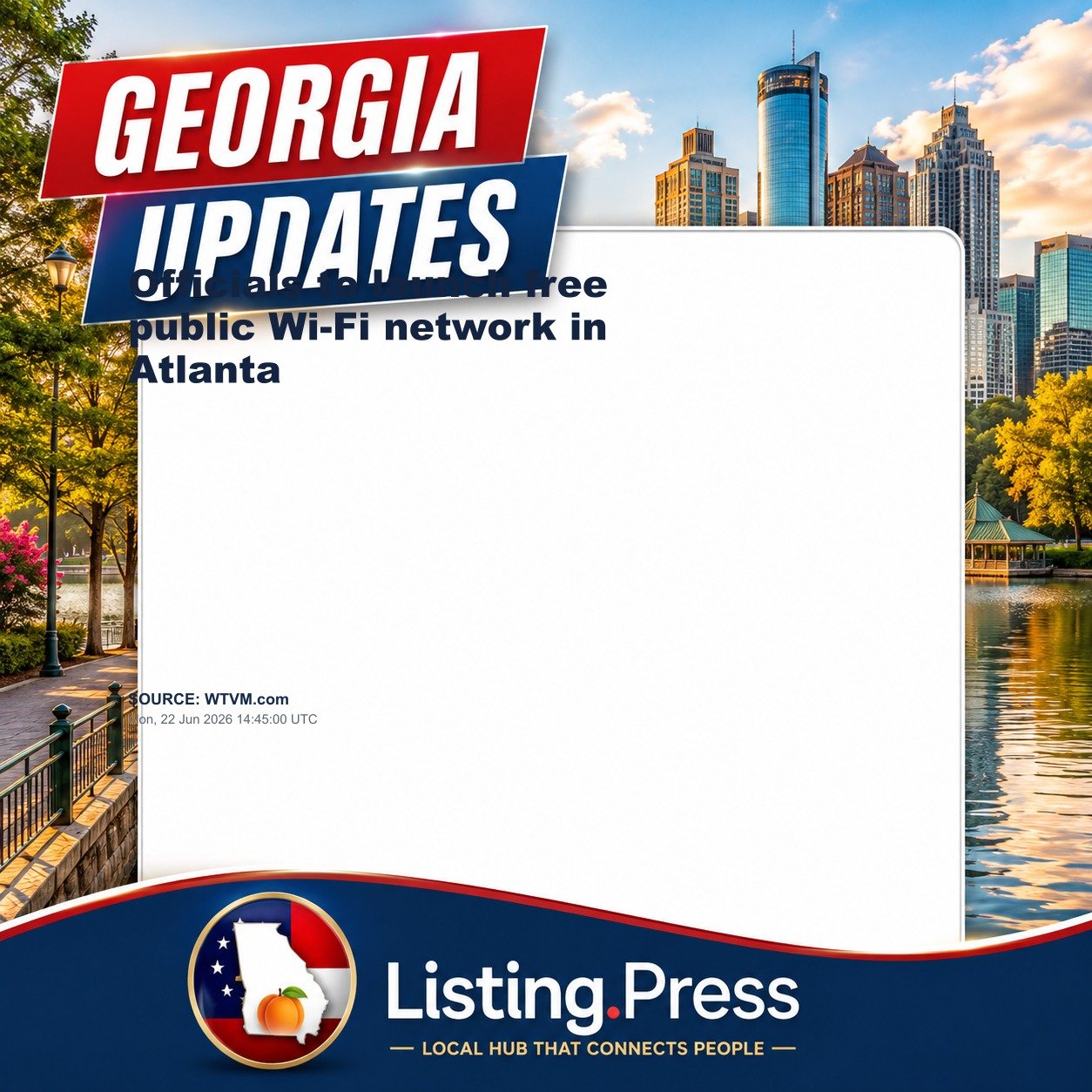 Officials to launch free public Wi-Fi network in Atlanta